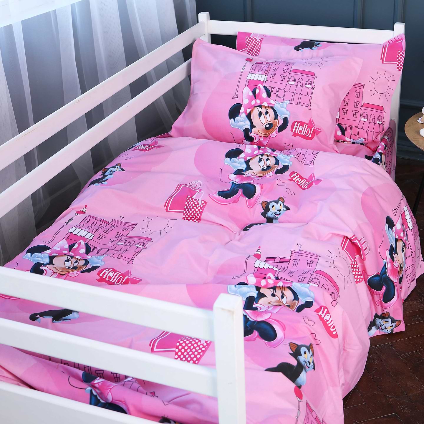 Комплект постільної білизни MirSon Ranforce Elite 17-0703 Hello Minnie 160х220 см (2200010500394)